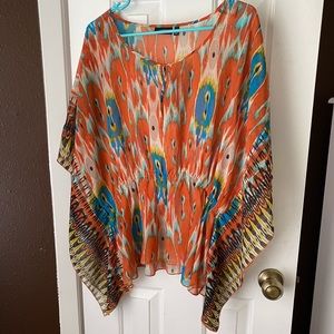 Apt 9 sheer multicolored blouse